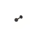 Basic Ball External Thread Stainless Steel Labret Stud - Basic Ball External Thread Stainless Steel Labret Stud - Black / 6mm by CRUXJEWELRY