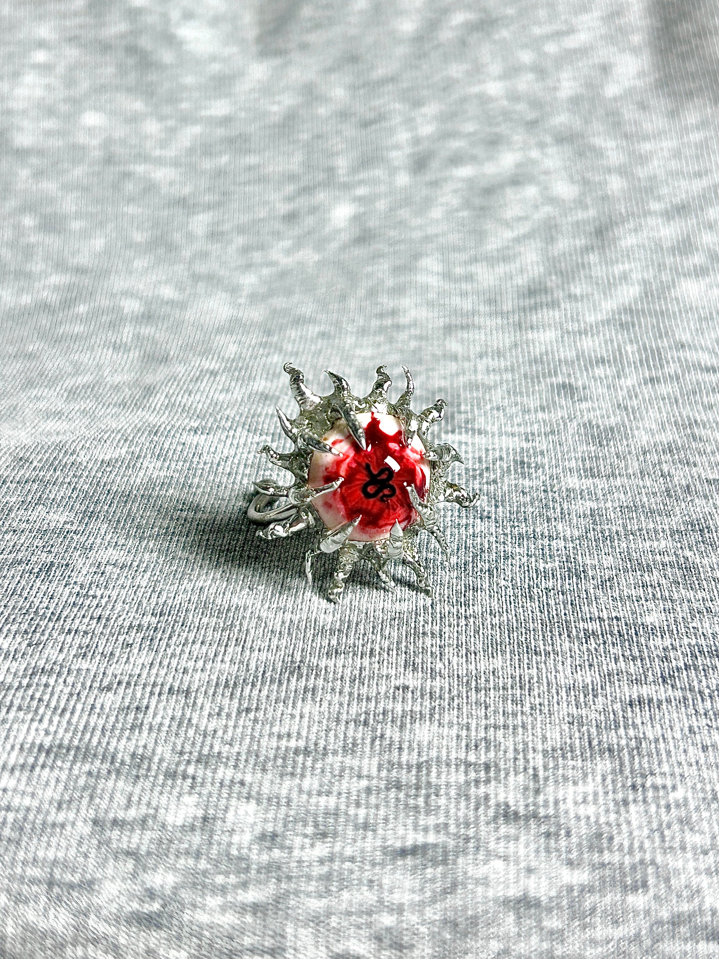 Cthulhu Eye - Irregular Edge Bloody Ring - Cthulhu Eye - Irregular Edge Bloody Ring - Default Title by CRUXJEWELRY