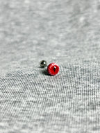 Cthulhu Eye - Bloody Mary‘s Pact | Ear/Lip/Tongue Studs - Cthulhu Eye - Bloody Mary‘s Pact | Ear/Lip/Tongue Studs - Gilded Thorn / Flat-Back（Default） / 4mm by CRUXJEWELRY