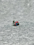 Cthulhu Eye - Bloody Mary‘s Pact | Ear/Lip/Tongue Studs - Cthulhu Eye - Bloody Mary‘s Pact | Ear/Lip/Tongue Studs - Spice of Regret / Flat-Back（Default） / 4mm by CRUXJEWELRY