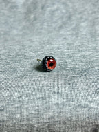 Cthulhu Eye - Mystic Glyph Series | Ear/Lip/Tongue Studs - Cthulhu Eye - Mystic Glyph Series | Ear/Lip/Tongue Studs - Peace / Flat-Back（Default） / 4mm by CRUXJEWELRY