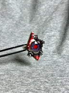 Cthulhu Eye - Carmine Statement Ring - Cthulhu Eye - Carmine Statement Ring - Veil by CRUXJEWELRY