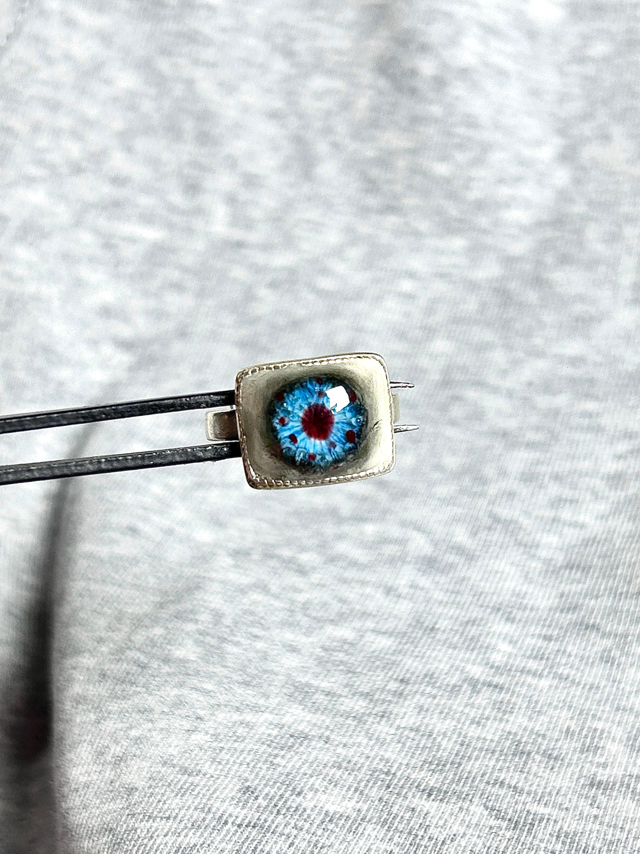 Cthulhu Eye - Carmine Statement Ring - Cthulhu Eye - Carmine Statement Ring - Edge by CRUXJEWELRY