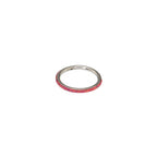 Titanium Opal Segment Ring - Titanium Opal Segment Ring - red / 8mm by CRUXJEWELRY