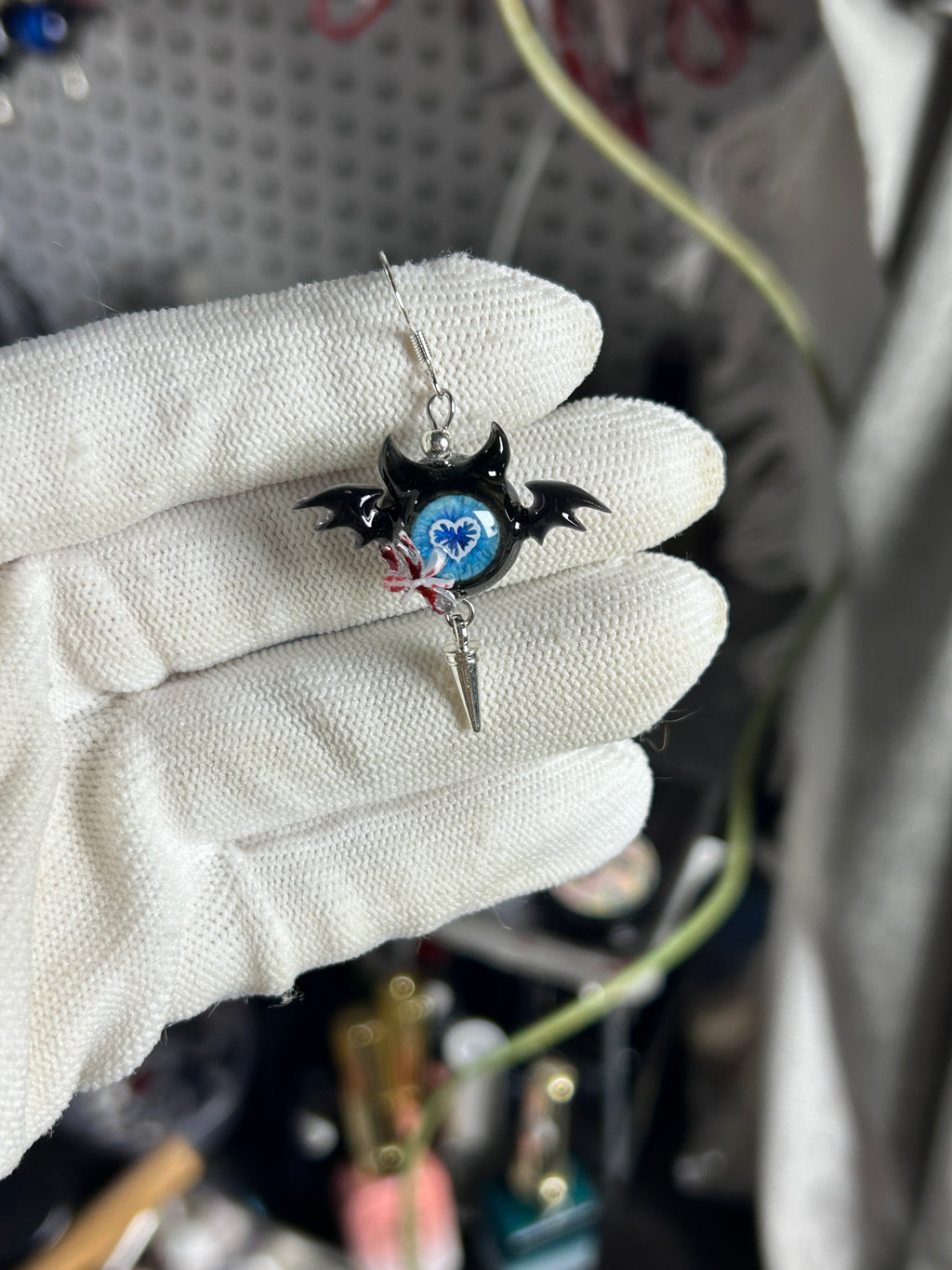 Cthulhu Eye - Dark Temptress: Succubus Earrings - Cthulhu Eye - Dark Temptress: Succubus Earrings - Moonlit Temptress by CRUXJEWELRY