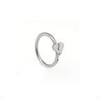 Broken Heart Stainless Steel Segment Hoop - Broken Heart Stainless Steel Segment Hoop - 8mm by CRUXJEWELRY
