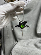 Cthulhu Eye - Shadow Familiar Coven Necklace - Cthulhu Eye - Shadow Familiar Coven Necklace - Cursed Whisker Witchcat by CRUXJEWELRY