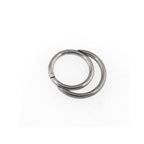 16G Moon stainless steel Segment Hoop - 16G Moon stainless steel Segment Hoop - Default Title by CRUXJEWELRY