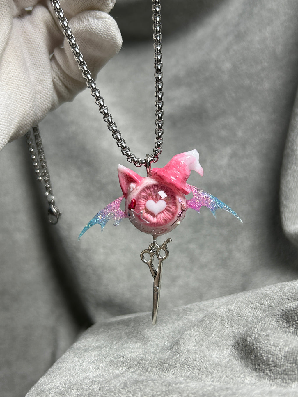 Cthulhu Eye - Shadow Familiar Coven Necklace - Cthulhu Eye - Shadow Familiar Coven Necklace - Stellar Sigil Familiar by CRUXJEWELRY