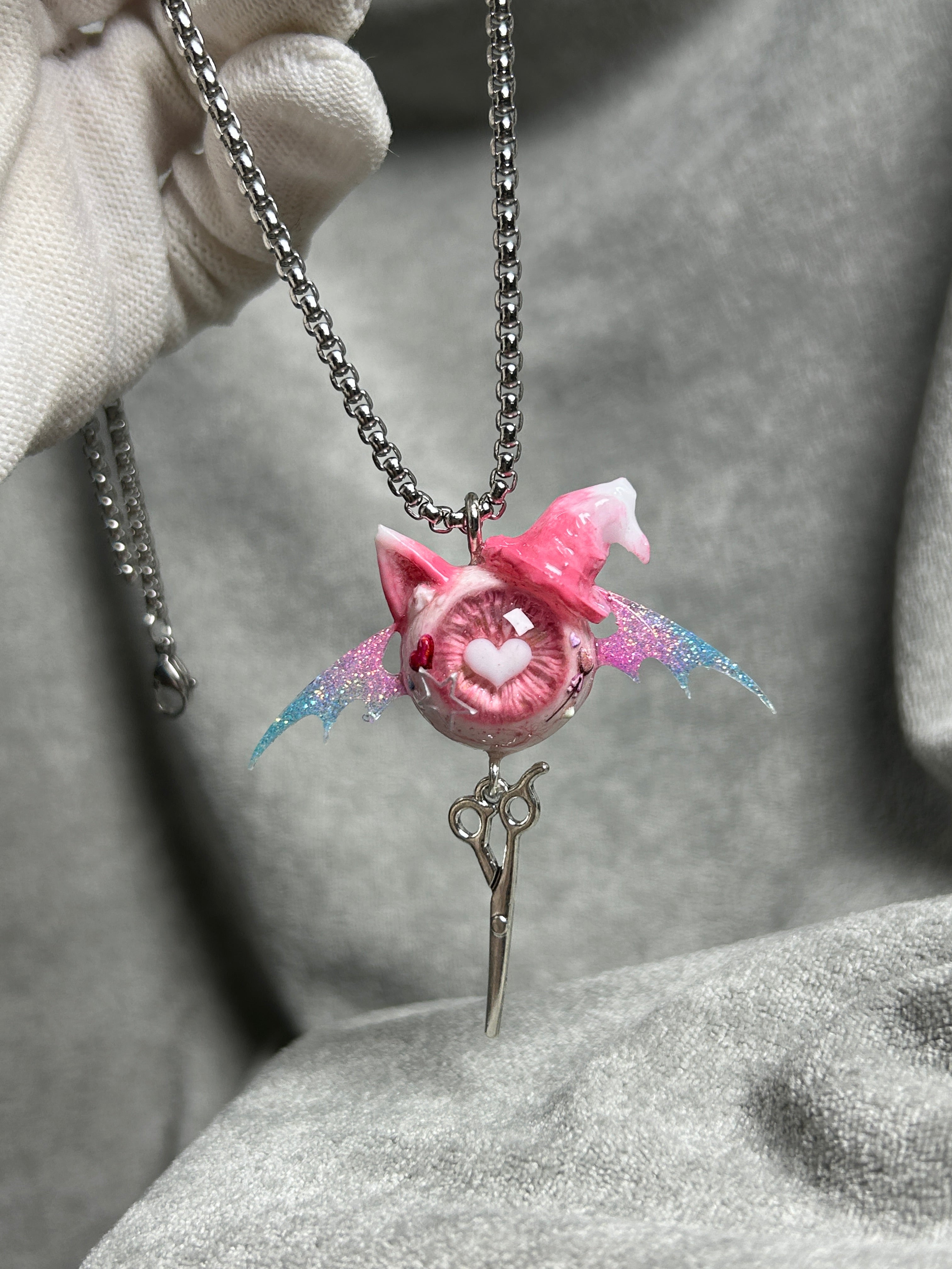 Cthulhu Eye - Shadow Familiar Coven Necklace - Cthulhu Eye - Shadow Familiar Coven Necklace - Stellar Sigil Familiar by CRUXJEWELRY