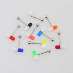 10PCS Funny Pill Acrylic Tongue Barbell Set - 10PCS Funny Pill Acrylic Tongue Barbell Set - Default Title by CRUXJEWELRY