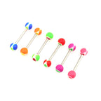 6PCS Heart Shaped Acrylic Barbell Studs Set - 6PCS Heart Shaped Acrylic Barbell Studs Set - Default Title by CRUXJEWELRY