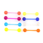 8PCS Glow in the Dark Acrylic barbell studs Set - 8PCS Glow in the Dark Acrylic barbell studs Set - Default Title by CRUXJEWELRY