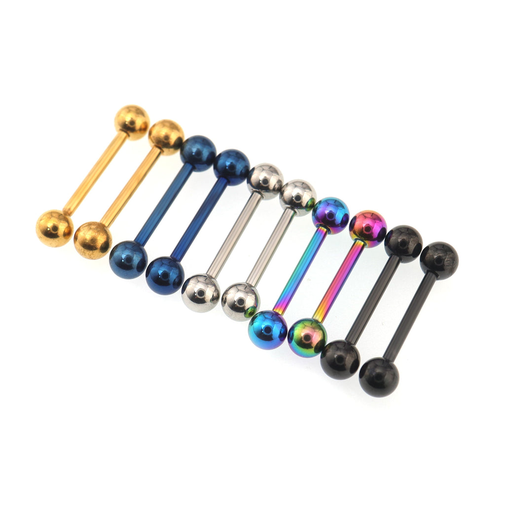 5/10PCS Classic Stainless Steel Barbel Set - 5/10PCS Classic Stainless Steel Barbel Set - 10PCS / 5mm by CRUXJEWELRY