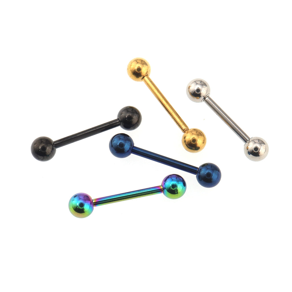 5/10PCS Classic Stainless Steel Barbel Set - 5/10PCS Classic Stainless Steel Barbel Set - 5PCS / 5mm by CRUXJEWELRY