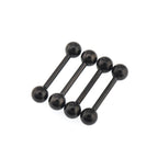 4PCS Stainless Steel Basic Barbell Set - 4PCS Stainless Steel Basic Barbell Set - 2xWhite & 2xBlack / 12mm by CRUXJEWELRY