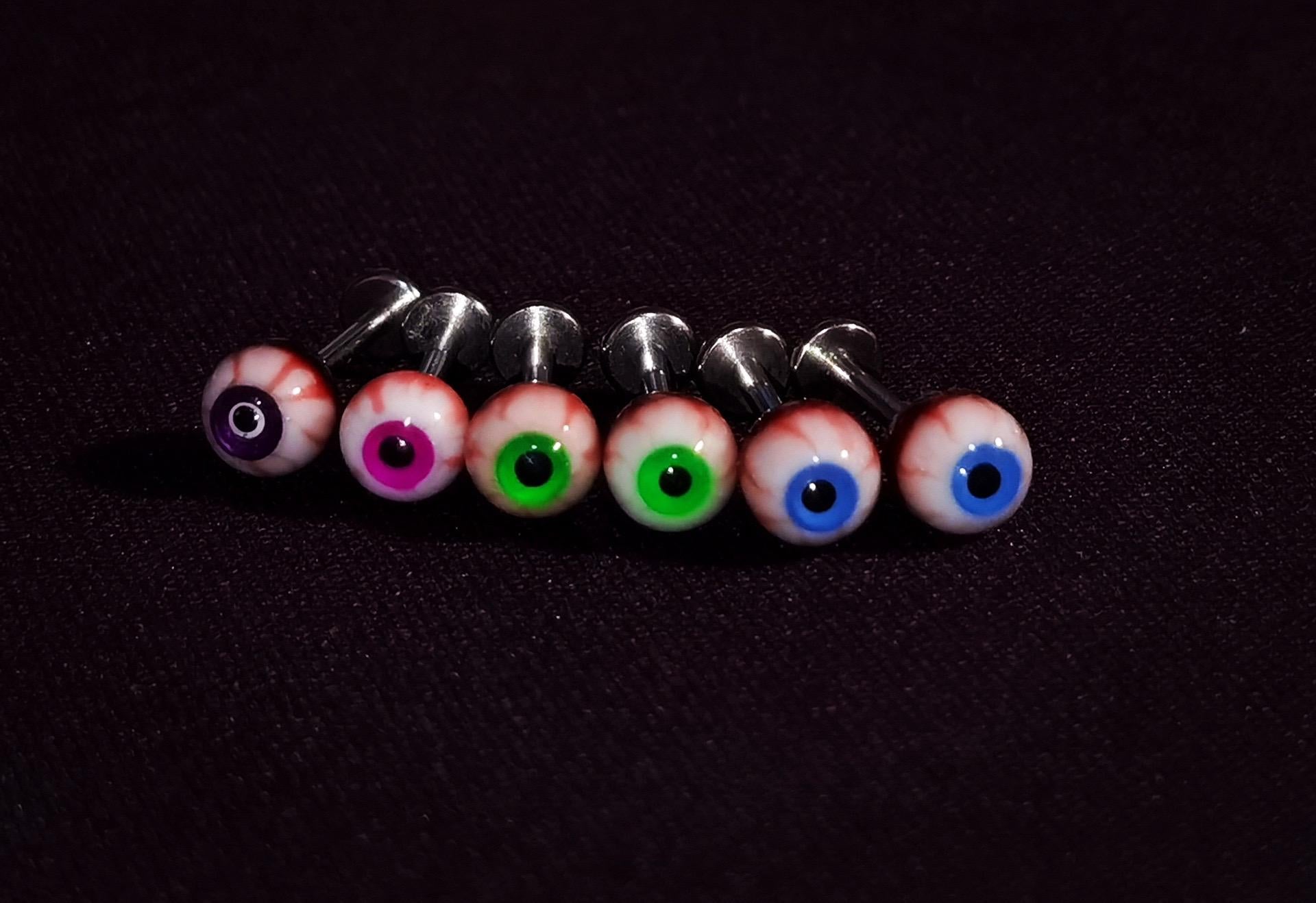 Cthulhu Eye - Basic Solid Iris Eyeball | Ear/Tongue/Lip Studs
