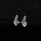 20G CZ Mini Fishbone Ear Studs - 20G CZ Mini Fishbone Ear Studs - Single by CRUXJEWELRY