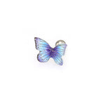 Blue Gradient Resin Butterfly Stainless Steel Ear Studs - Blue Gradient Resin Butterfly Stainless Steel Ear Studs - 0.8mm/20G by CRUXJEWELRY