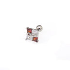 Christmas - Gift Box CZ stainless steel Ear Studs - Christmas - Gift Box CZ stainless steel Ear Studs - Single / 0.8mm/20G by CRUXJEWELRY