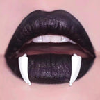 CRUX - PAIR OF White Enamel Fangs stainless steel Lip Clip - CRUX - PAIR OF White Enamel Fangs stainless steel Lip Clip - 8mm by CRUXJEWELRY