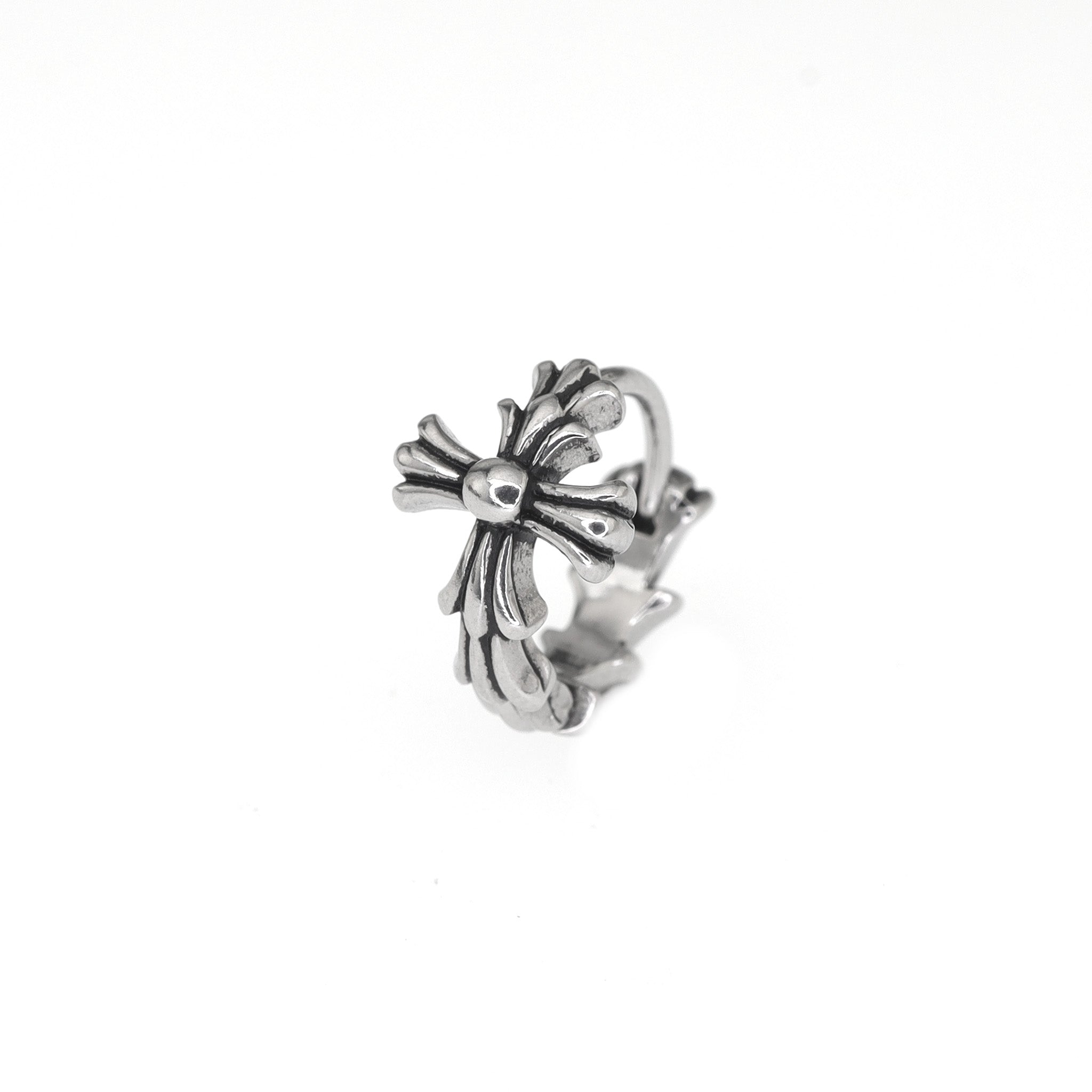 Chrome Hearts Style Cross Stainless steel Earrings - Chrome Hearts Style Cross Stainless steel Earrings - Single by CRUXJEWELRY