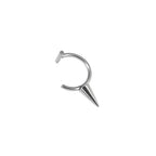 Studded Spike Stainless steel Fake Lip Ring - Studded Spike Stainless steel Fake Lip Ring - Sliver / Single / 8mm by CRUXJEWELRY