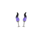CRUX - Purple Satan Demon Titanium Helix Studs - CRUX - Purple Satan Demon Titanium Helix Studs - Set / 6mm by CRUXJEWELRY
