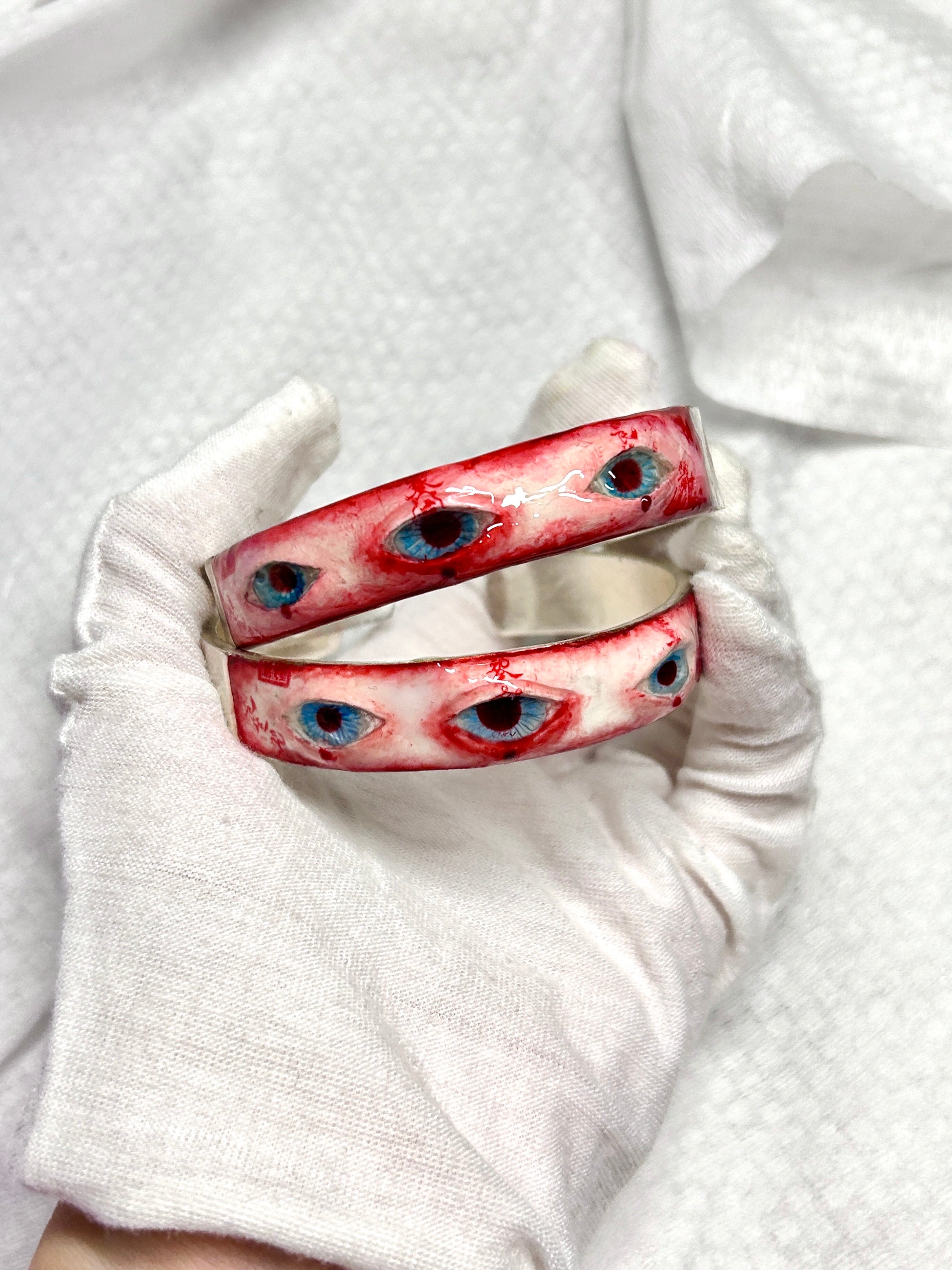 Cthulhu Eye - Crimson Fixated Bracelet (1PCS) - Cthulhu Eye - Crimson Fixated Bracelet (1PCS) - Default Title by CRUXJEWELRY