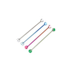 Crystal Double Ball CZ Titanium Industrial Barbell - Crystal Double Ball CZ Titanium Industrial Barbell - White / 4mm by CRUXJEWELRY