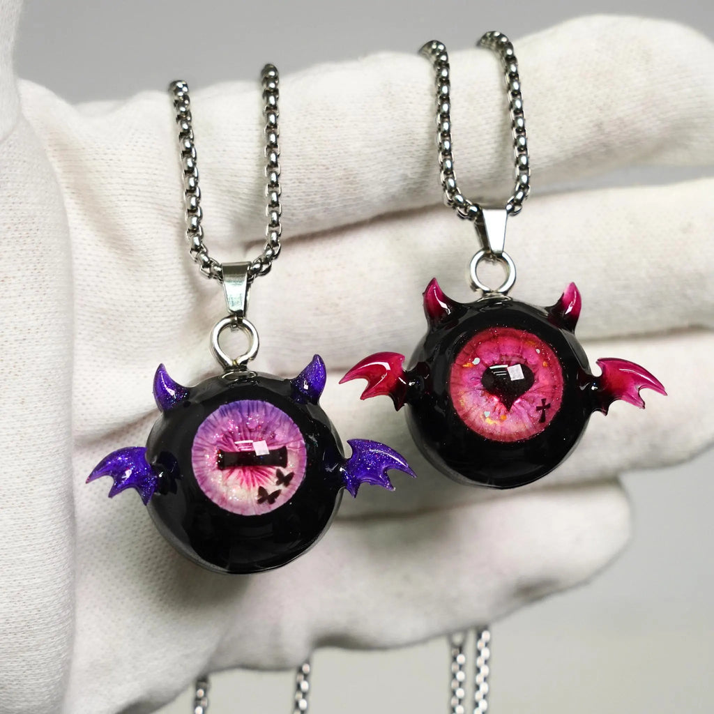 Œil de Cthulhu - Collier à double pupille sanglante