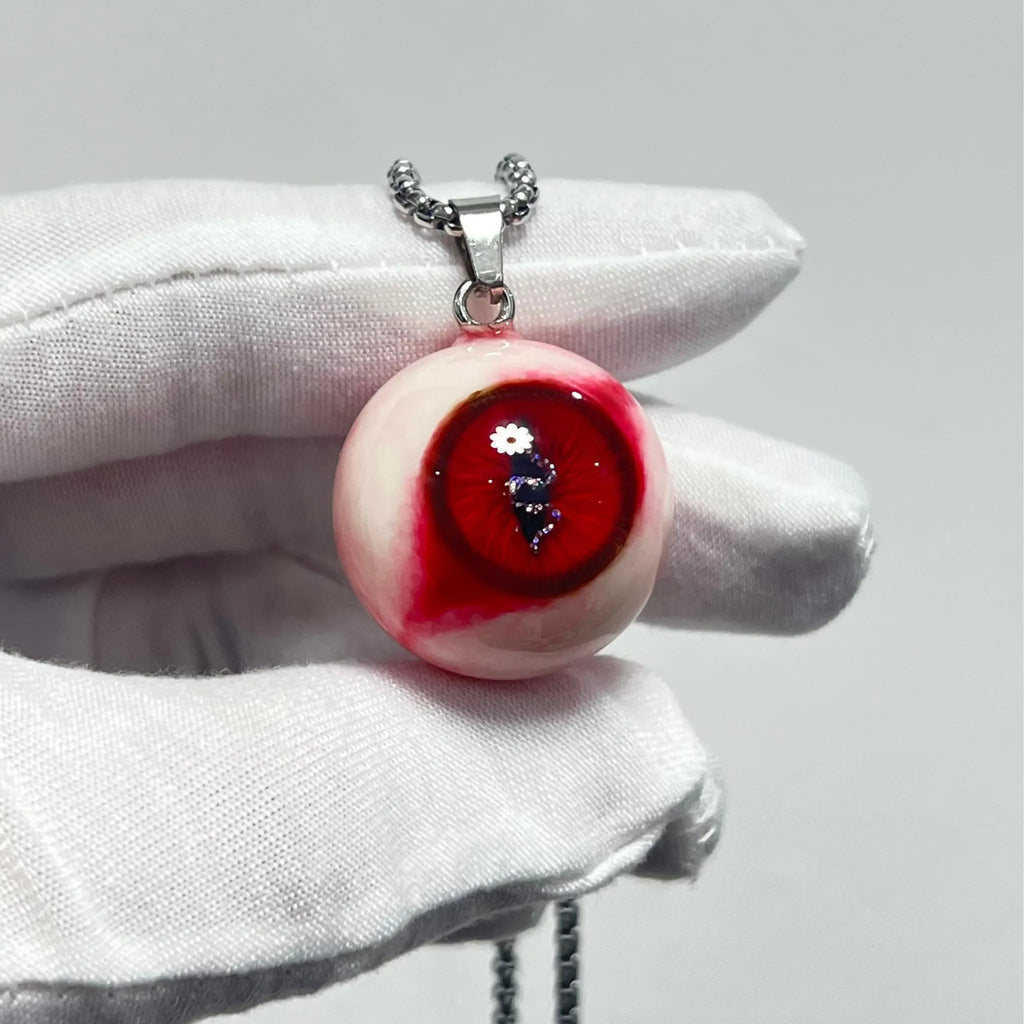 Œil de Cthulhu - Collier à double pupille sanglante