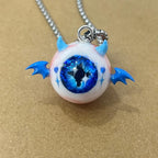 "The Crux" Blue Demon Eye Necklace - Signature Cross Pupil