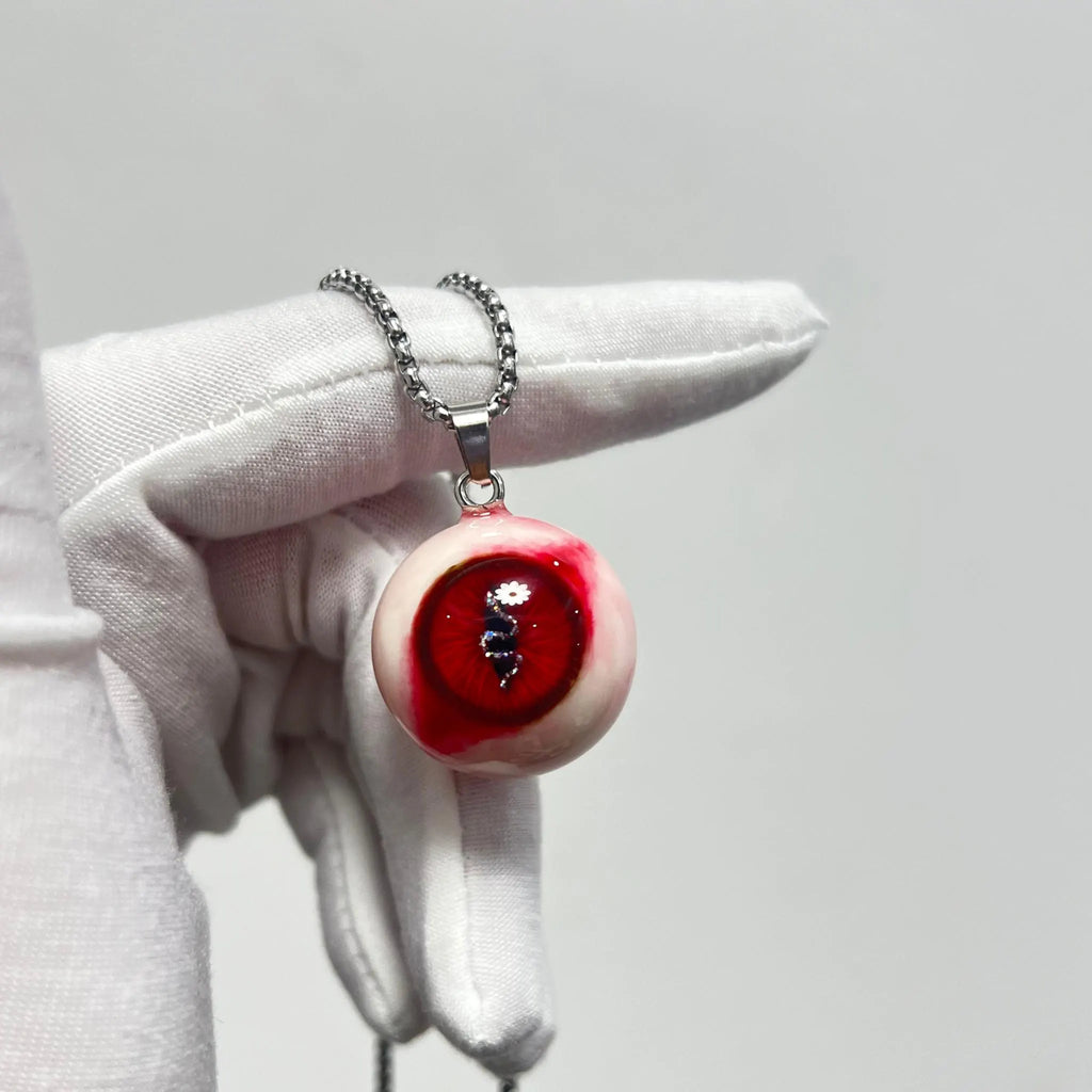 Œil de Cthulhu - Collier à double pupille sanglante