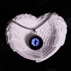 "Lover's Dream" Glitter Heart Eye Necklace - 9 Color Options