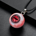 Cthulhu-Auge – Halskette mit blutiger Doppelpupille