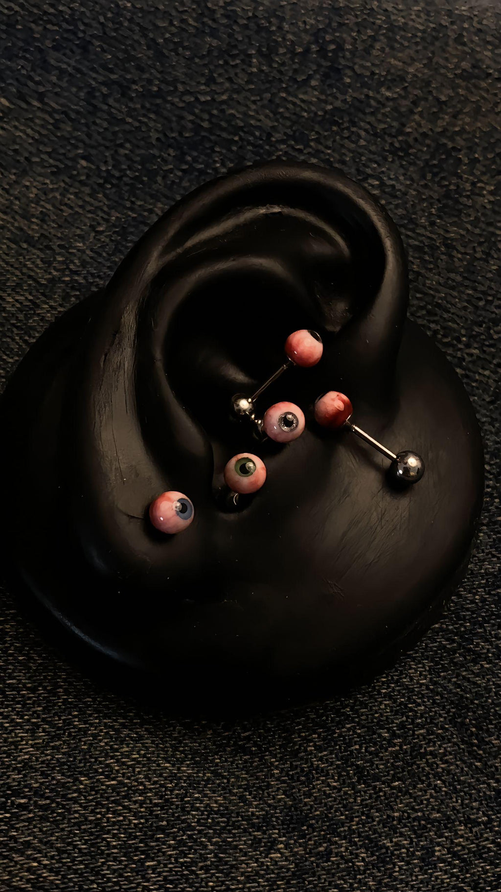 Cthulhu Eye - Titanium Pearl Eyeball | Ear/Tongue/Lip Studs