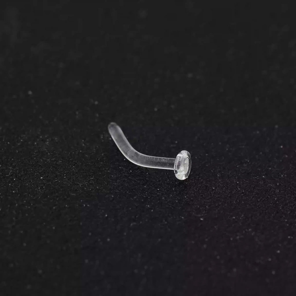 6PCS L-shaped 16G Glass Needle Invisible Rod Puncture Nail Set - 6PCS L-shaped 16G Glass Needle Invisible Rod Puncture Nail Set - 14G SET by CRUXJEWELRY