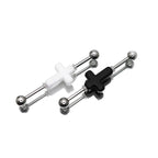 CRUX- Dark 3D Cross Stainless Steel Industrial Barbell - CRUX- Dark 3D Cross Stainless Steel Industrial Barbell - Black / 1.2mm/16G by CRUXJEWELRY