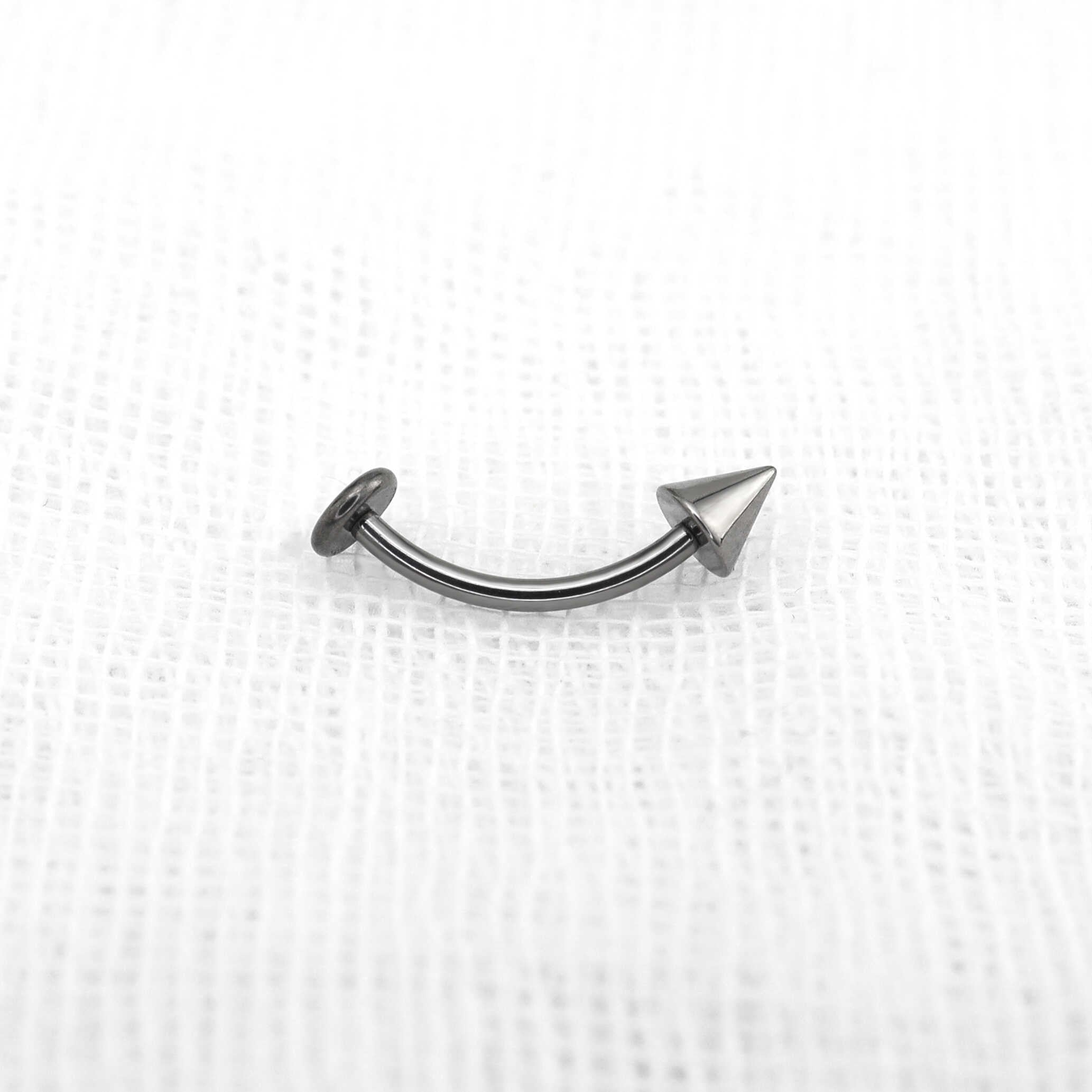 Flat Back Spike Titanium Studs - Flat Back Spike Titanium Studs - 4mm / 6mm by CRUXJEWELRY