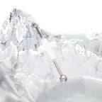 CRUX- Dark 3D Cross Stainless Steel Industrial Barbell - CRUX- Dark 3D Cross Stainless Steel Industrial Barbell - Black / 1.2mm/16G by CRUXJEWELRY