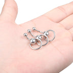 Bauchnabelpiercing aus Edelstahl mit drehbarer Kugel 