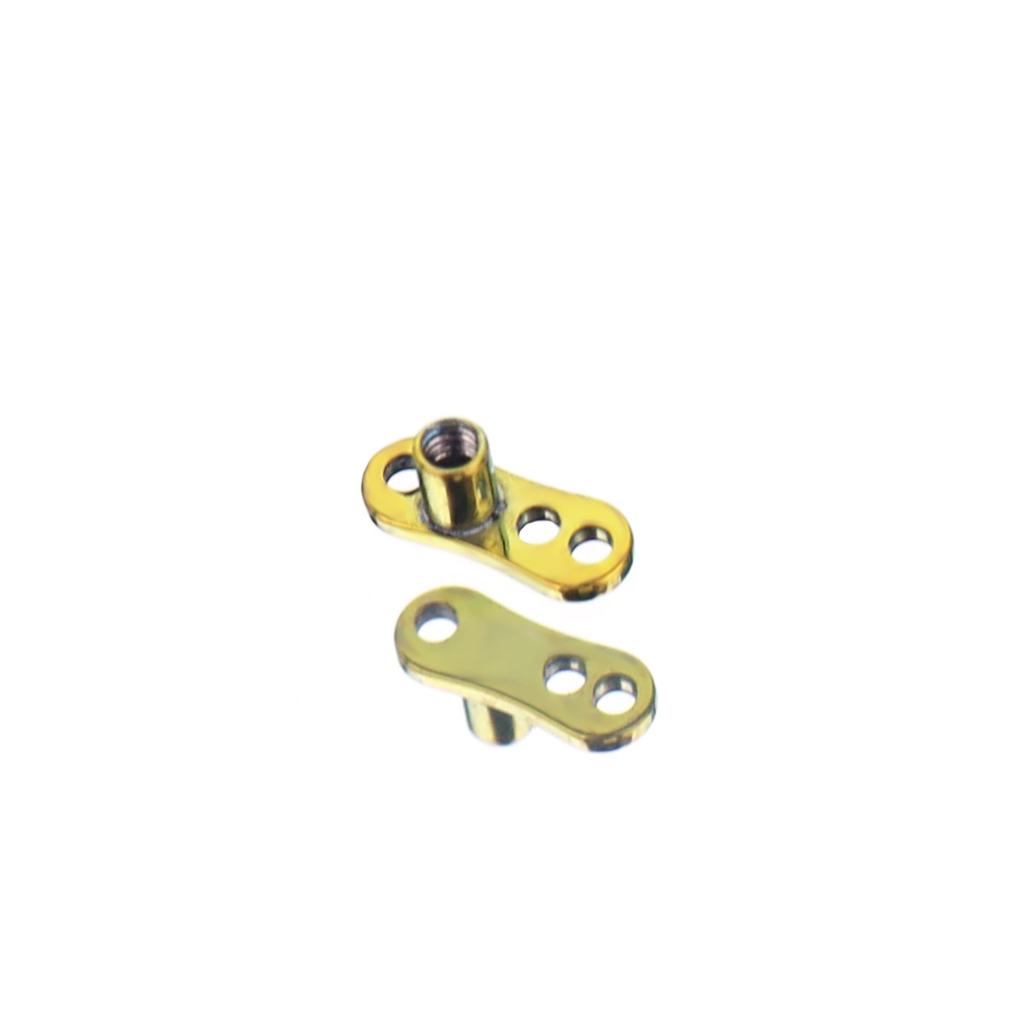 ASTM F136 Titanium Microdermal Anchor Base - ASTM F136 Titanium Microdermal Anchor Base - Strip / Yellow by CRUXJEWELRY