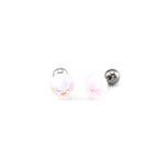 20G Thin Gauge Epoxy Water Drop Translucent Stainless Steel Ear Studs - 20G Thin Gauge Epoxy Water Drop Translucent Stainless Steel Ear Studs - Bubblegum Pink / 0.8mm/20G by CRUXJEWELRY