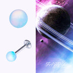 Nebula Opal Titan-Ohrstecker mit Innengewinde 