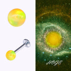 Nebula Opal Titan-Ohrstecker mit Innengewinde 