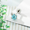 Black & White Multi-CZ Ear Studs