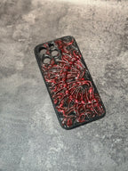"Gothic Relics" 3D Embossed Phone Case | Bloody Cross, Fallen Angel & Spine Ribcage Art