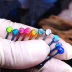 Clous de cartilage en titane à filetage interne Opal Demon Spike 