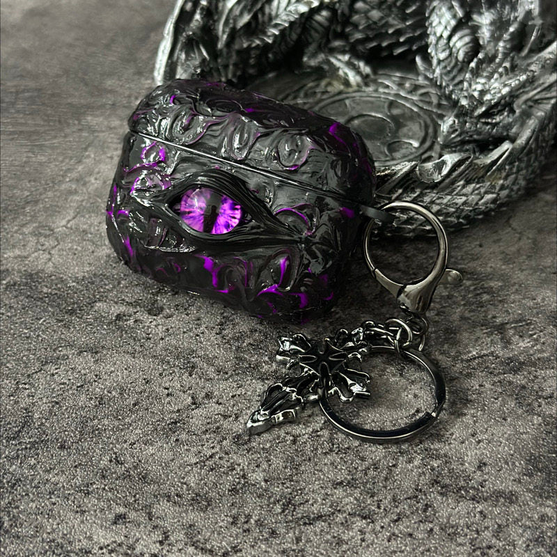 "Pocket Monster" 3D Multi-Eye AirPods Case | Handmade Horror Gore & Glow Texture Cover